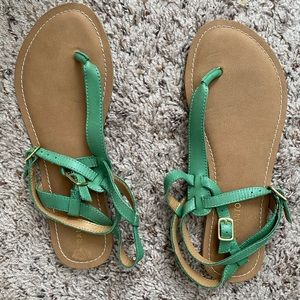 Women’s green sandals